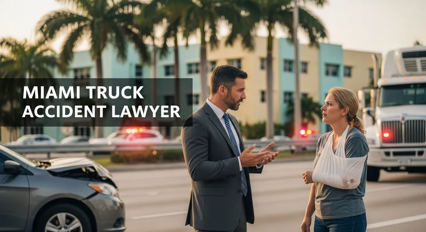 Featured image for the article: Miami Truck Accident Lawyer | Fighting Powerful Trucking Companies